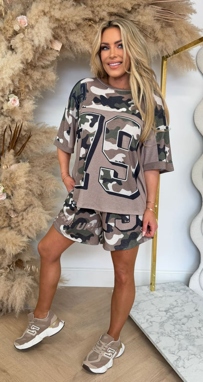 WAKE UP ARMY LUREX SET TAUPE