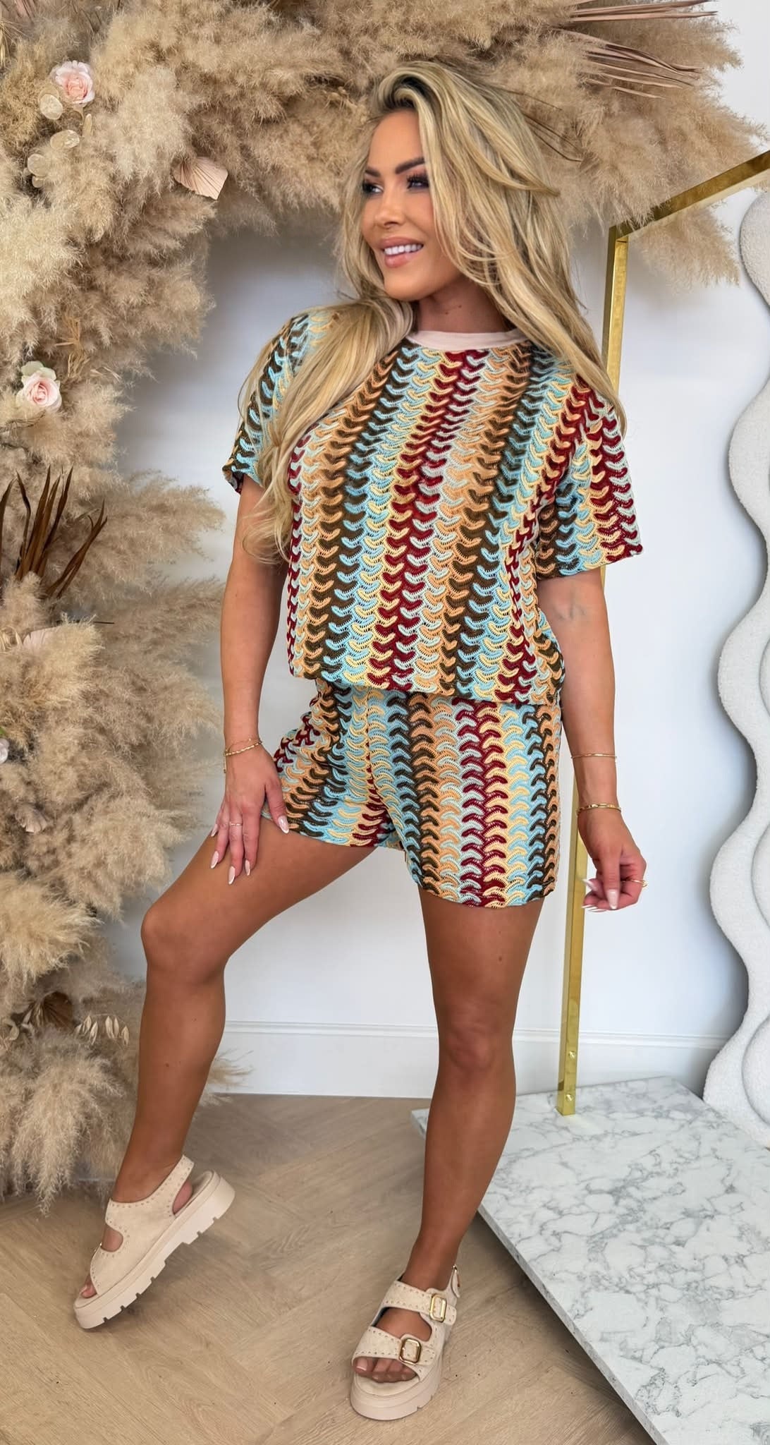 MELLE MESH SET YELLOW