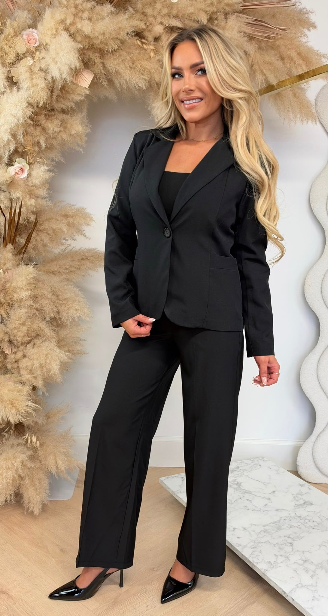 MODA BELT SUIT BLACK