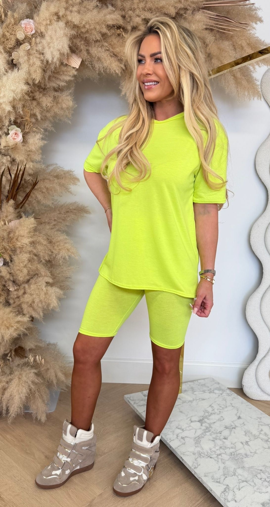 BASIC BIKER SET NEONYELLOW