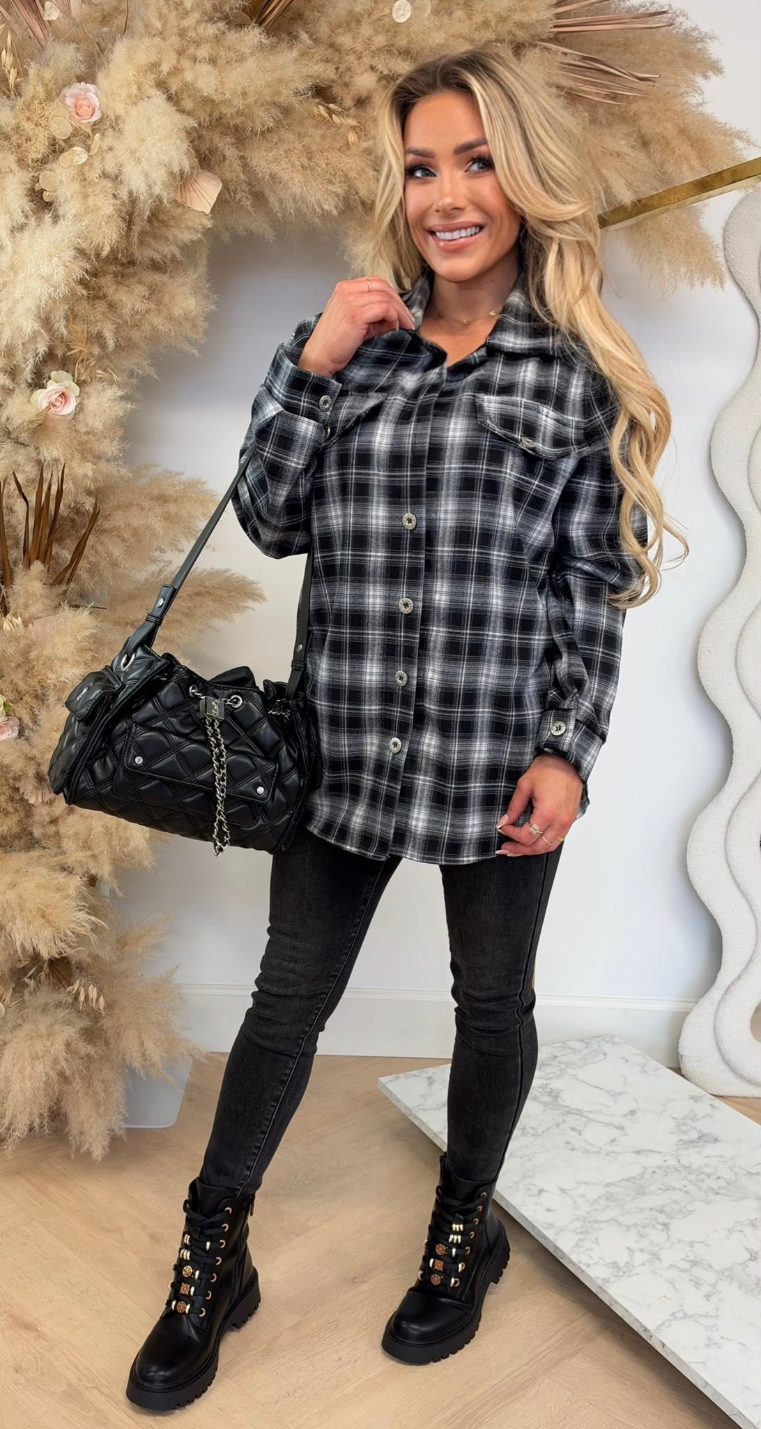 MARLY RUIT BLOUSE BLACK
