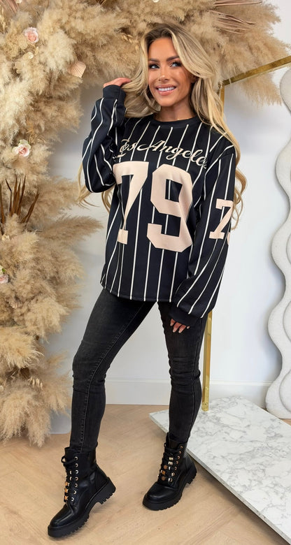 BASEBALL LOS ANGELES SWEAT BLACK