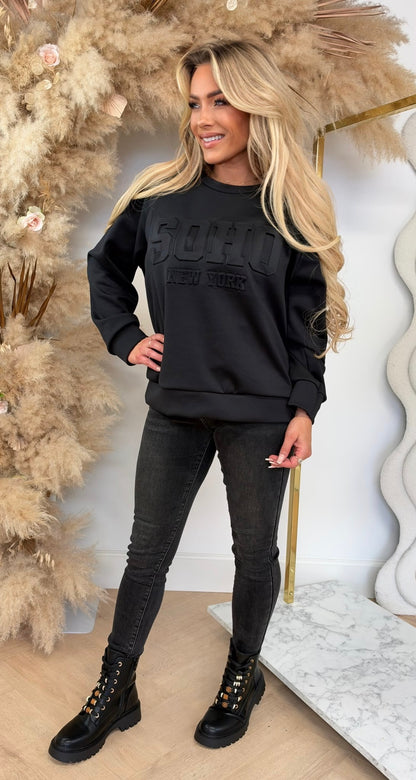 SO NEW YORK SWEAT BLACK