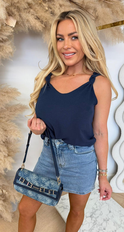 JAZZY KNOT TOP NAVY