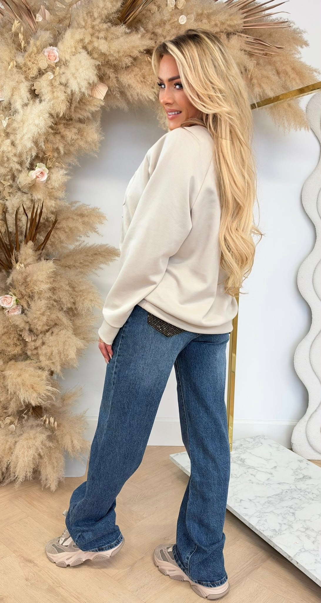 SO NEW YORK SWEAT BEIGE