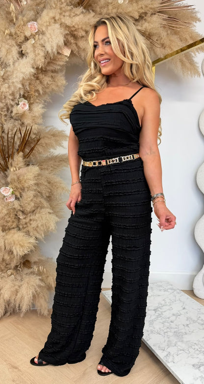 CHERRY ROUCHE SET BLACK