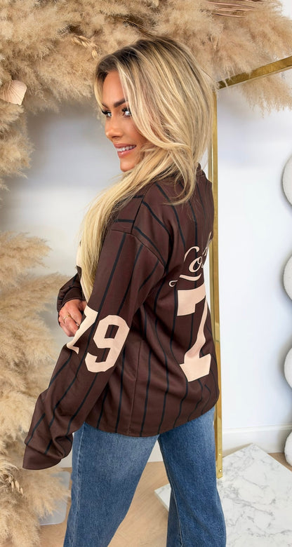 BASEBALL LOS ANGELES SWEAT CHOCO