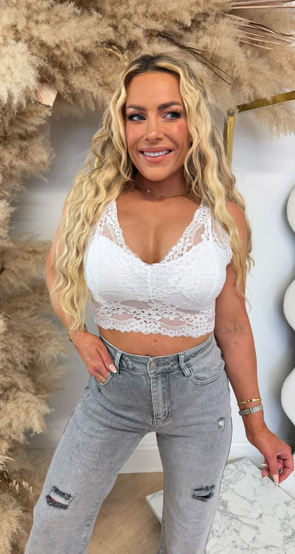 LAMI LACE TOP WHITE