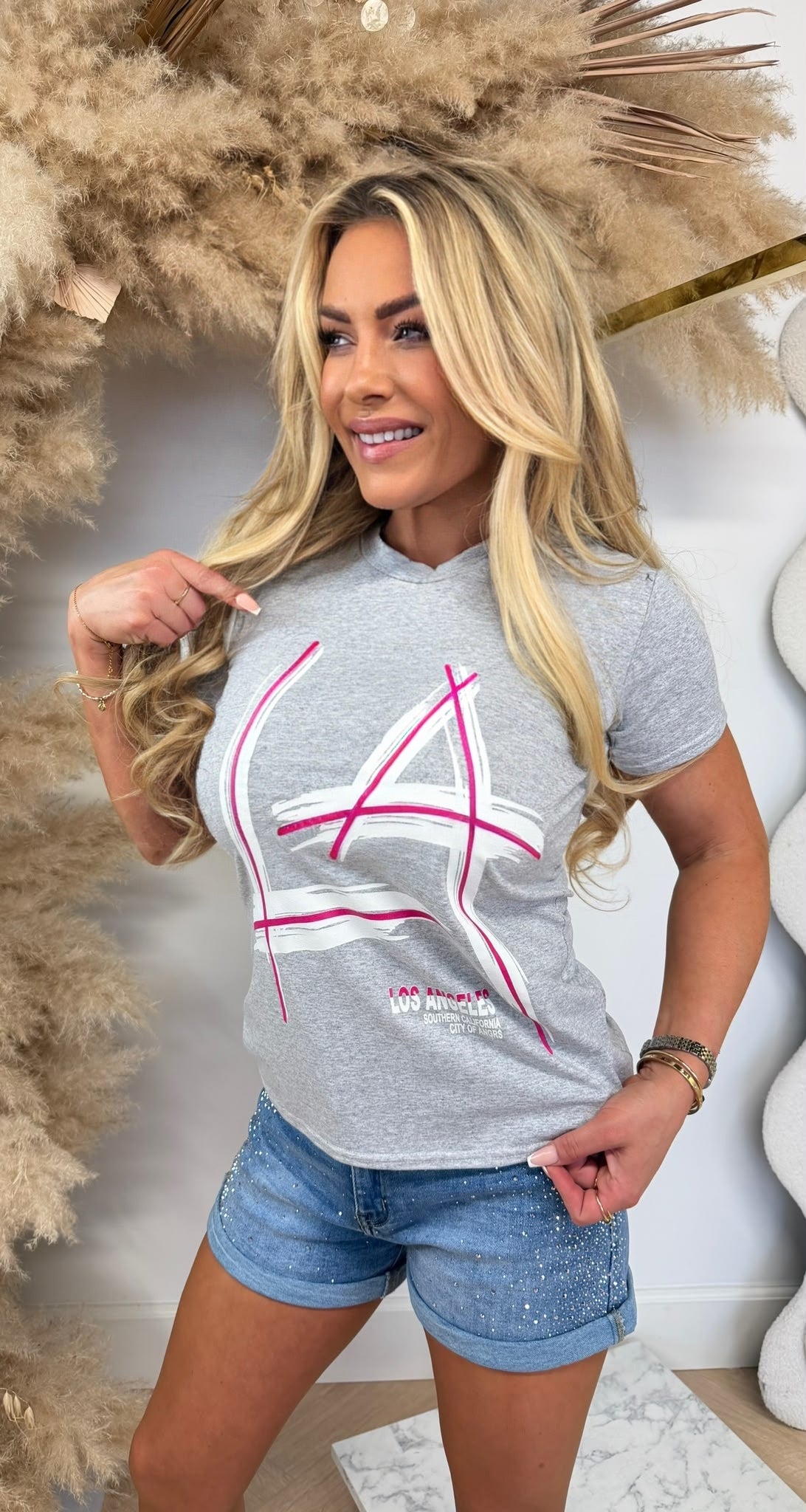 CITY OF LA SHIRT GREY