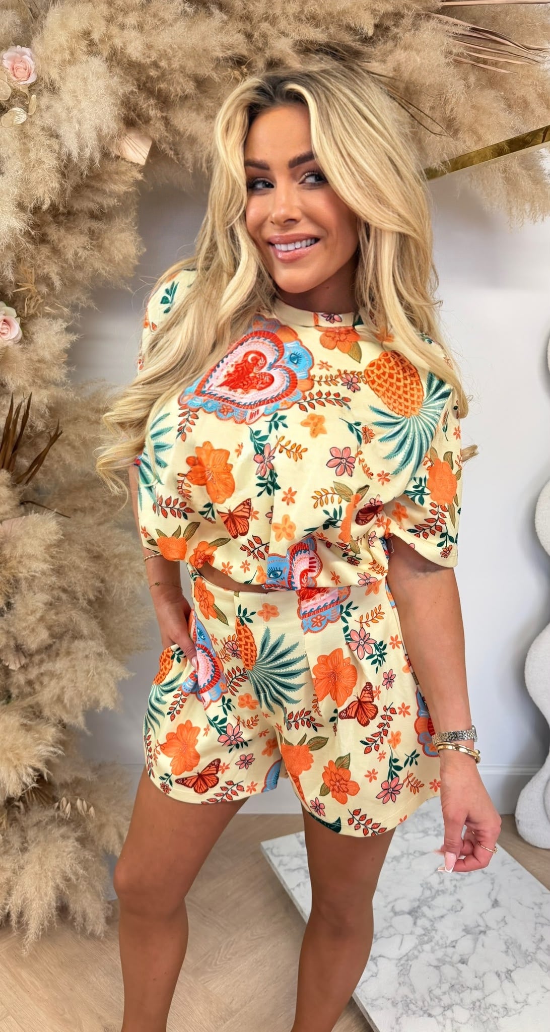 TROPICAL 2 PIECE SET YELLOW