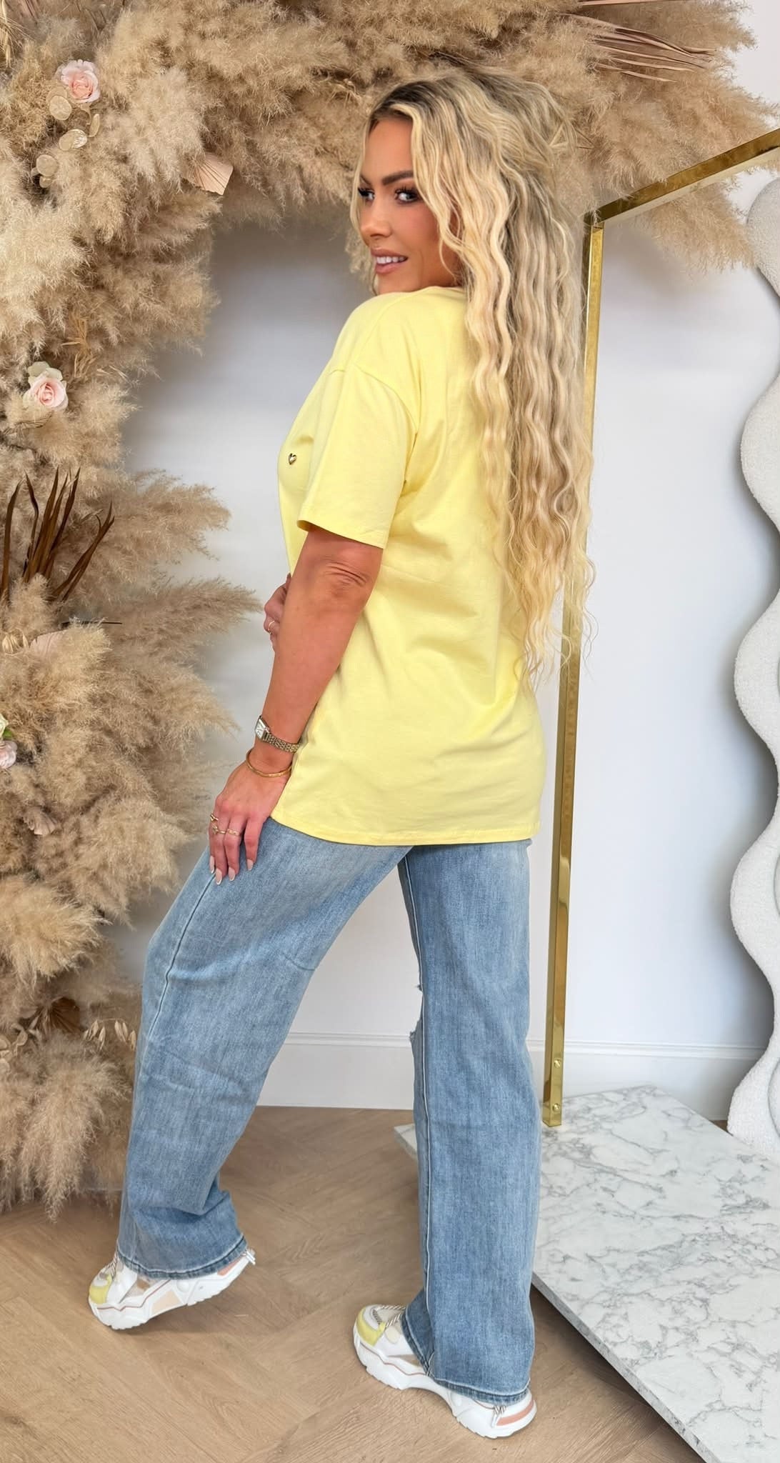 STUDDES HARTJES TEE Y188 YELLOW