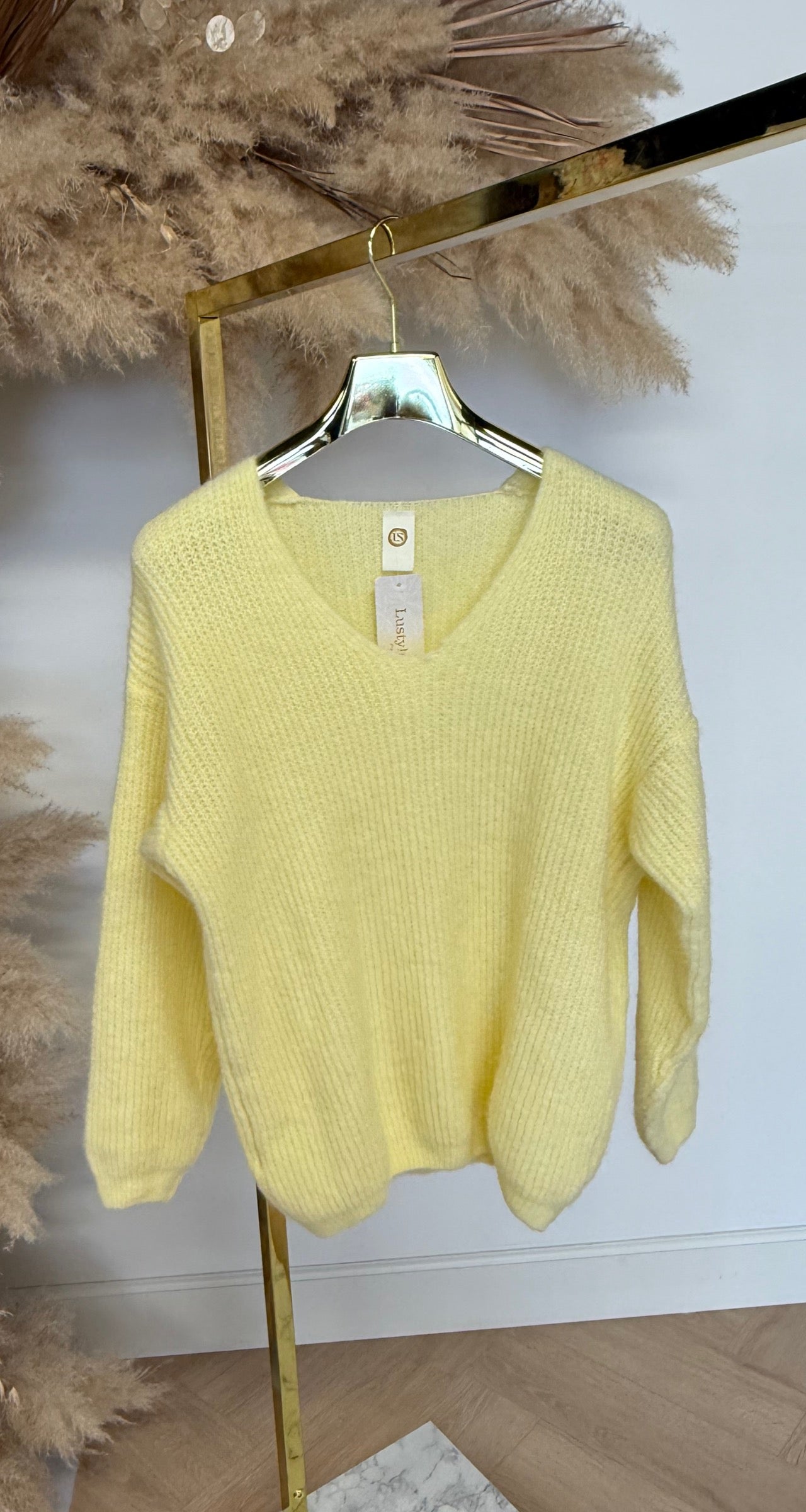 SOFY V BASIC SWEAT BUTTERYELLOW