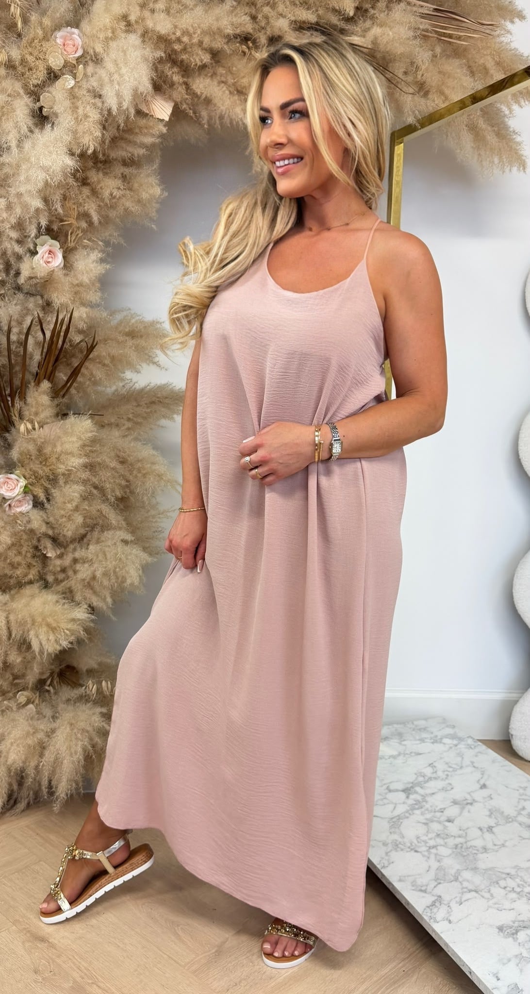 DAZY BOHI MAXI DRESS NUDE