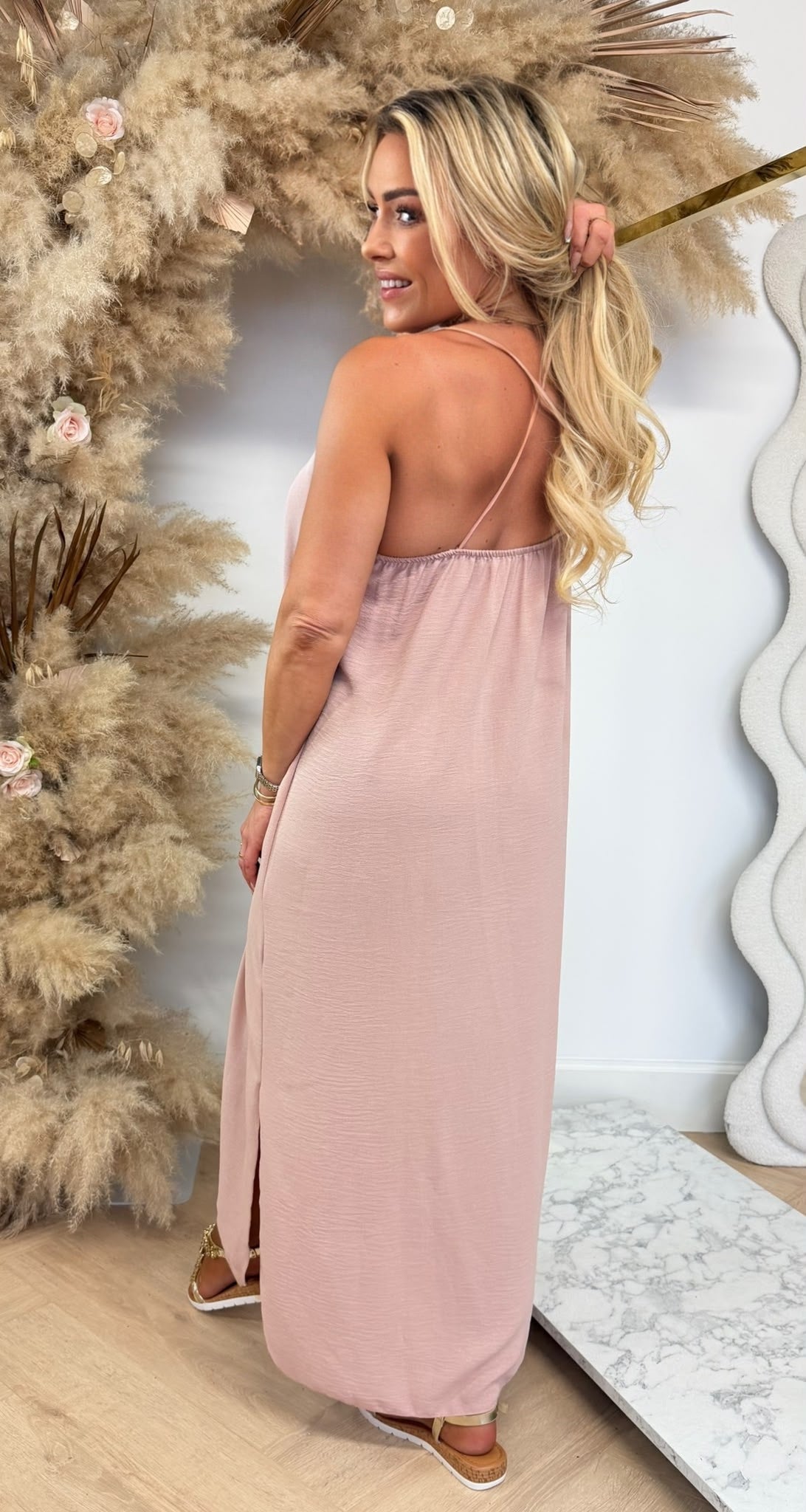 DAZY BOHI MAXI DRESS NUDE