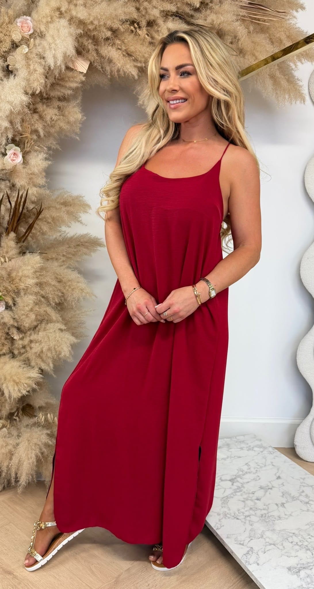 DAZY BOHI MAXI DRESS WINE
