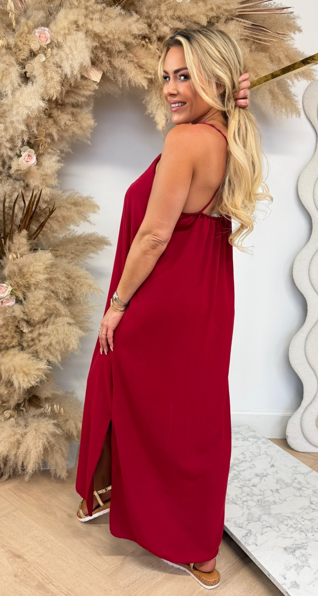 DAZY BOHI MAXI DRESS WINE