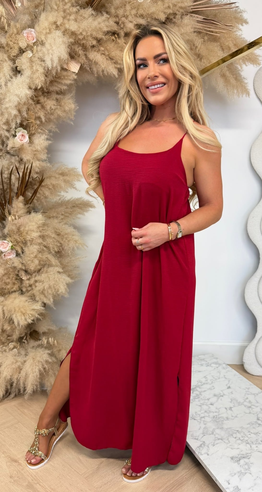 DAZY BOHI MAXI DRESS WINE