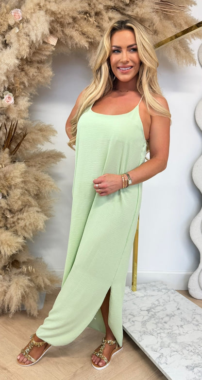 DAZY BOHI MAXI DRESS MINTYGREEN