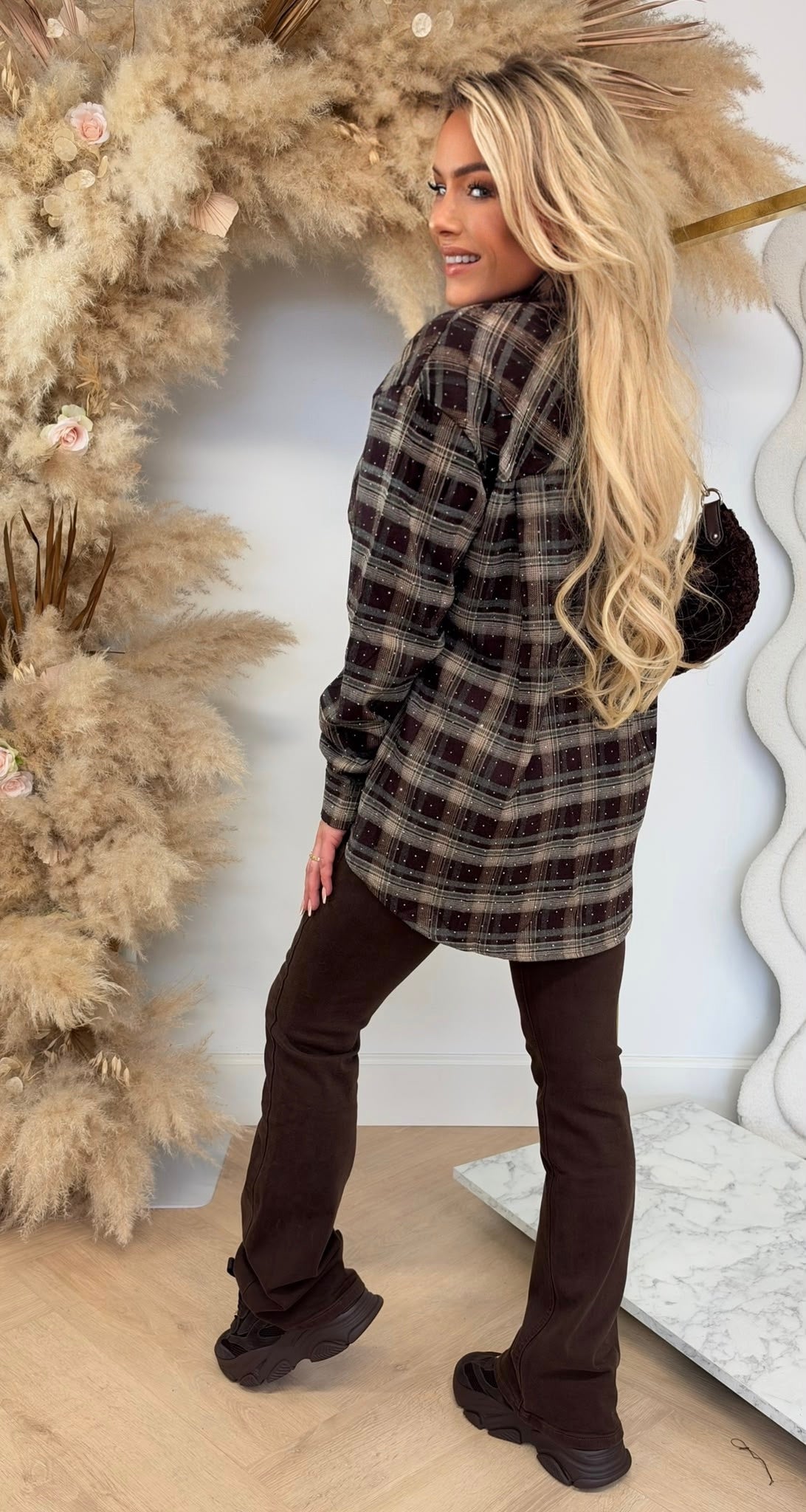 OVERSIZED RUIT BLOUSE 239 WINERED