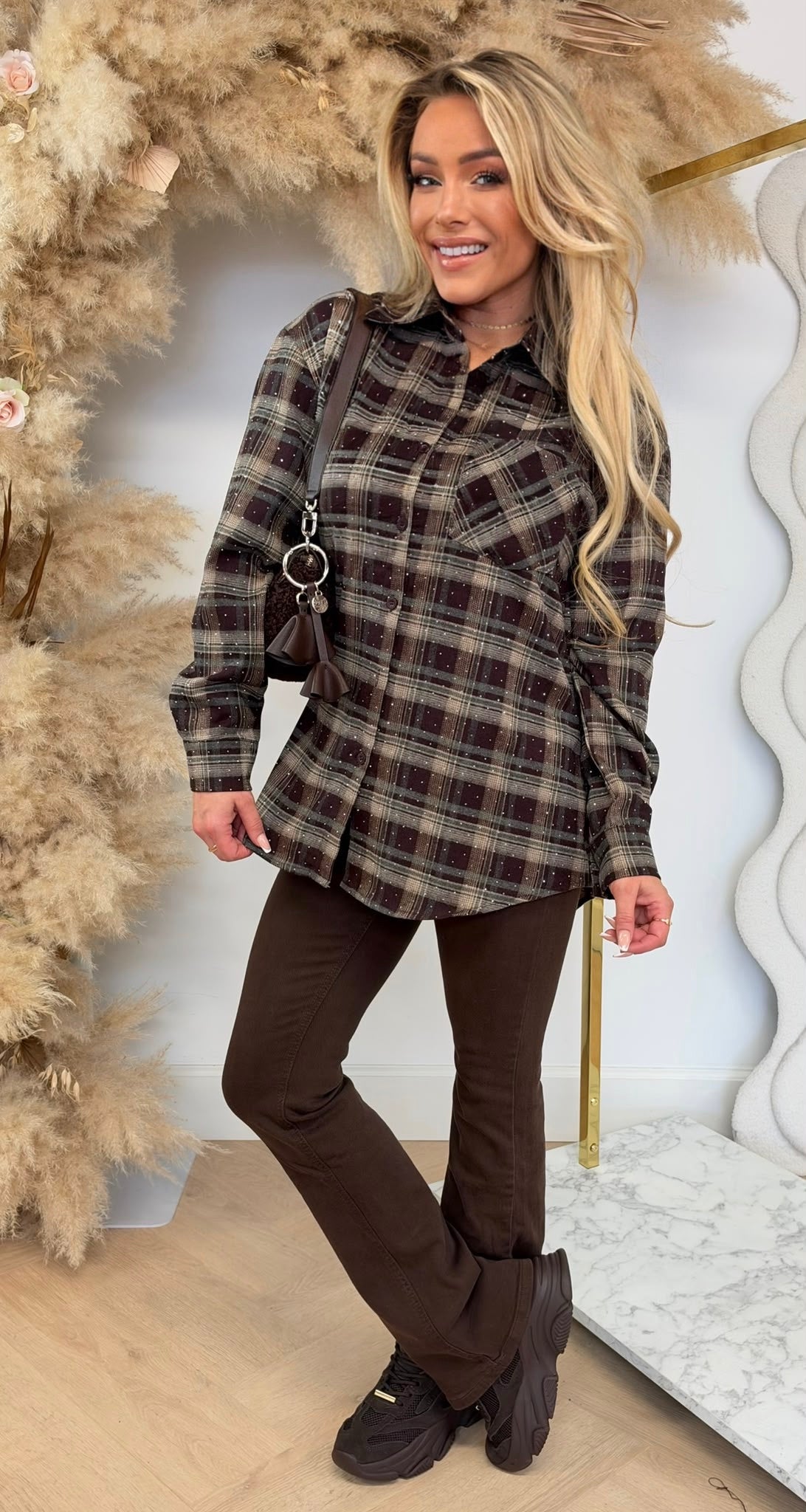 OVERSIZED RUIT BLOUSE 239 WINERED