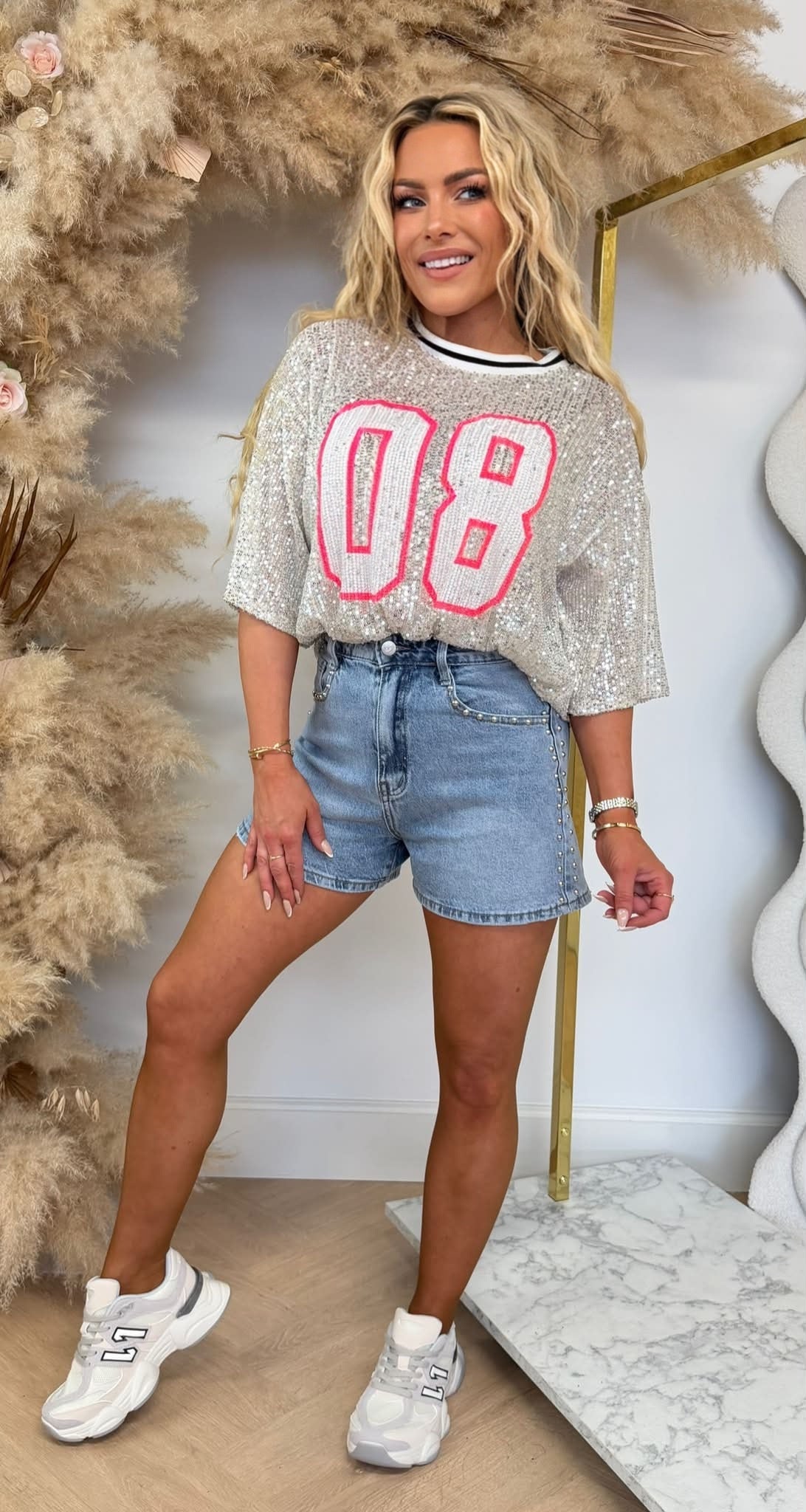 ROBINE SPARKLE TEE BEIGE