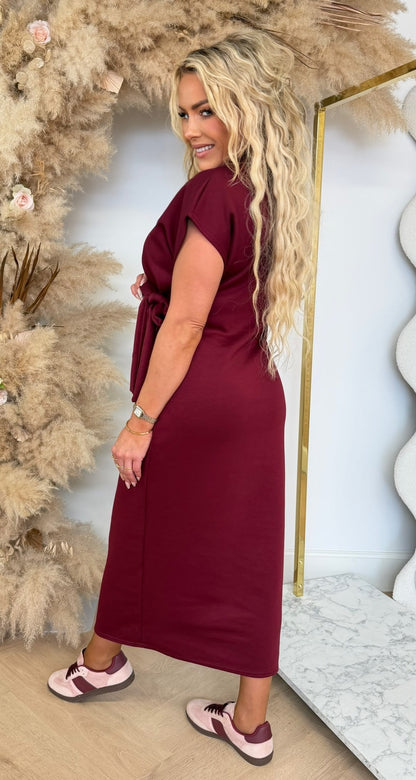 STRIKKY Langes Kleid Hellrosa