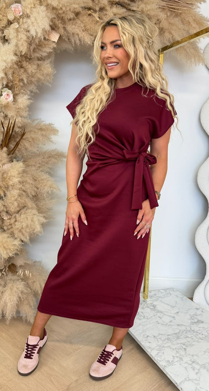 STRIKKY Langes Kleid Hellrosa