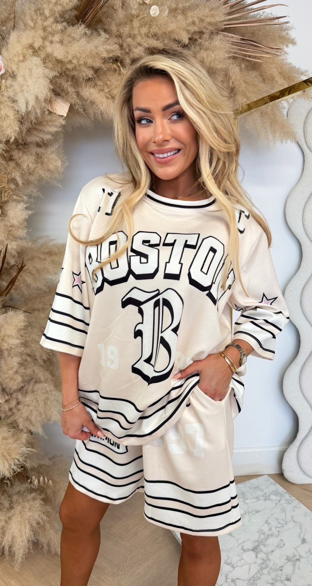 BOSTY STARRY SET OFFWHITE