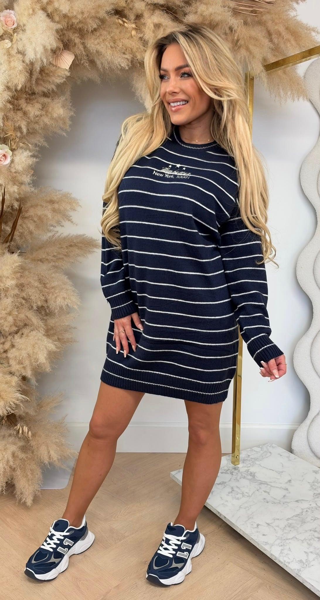 MANHATTAN STAR LONG SWEAT 3831476 NAVY