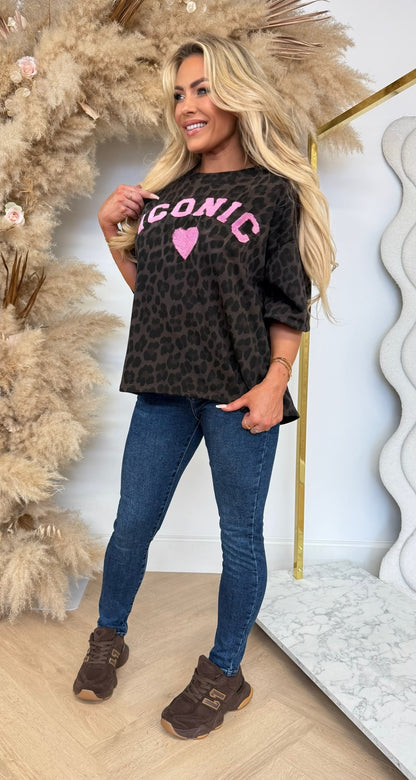 TEDDY ICONIC HEART LEO SHIRT 9172 PINK