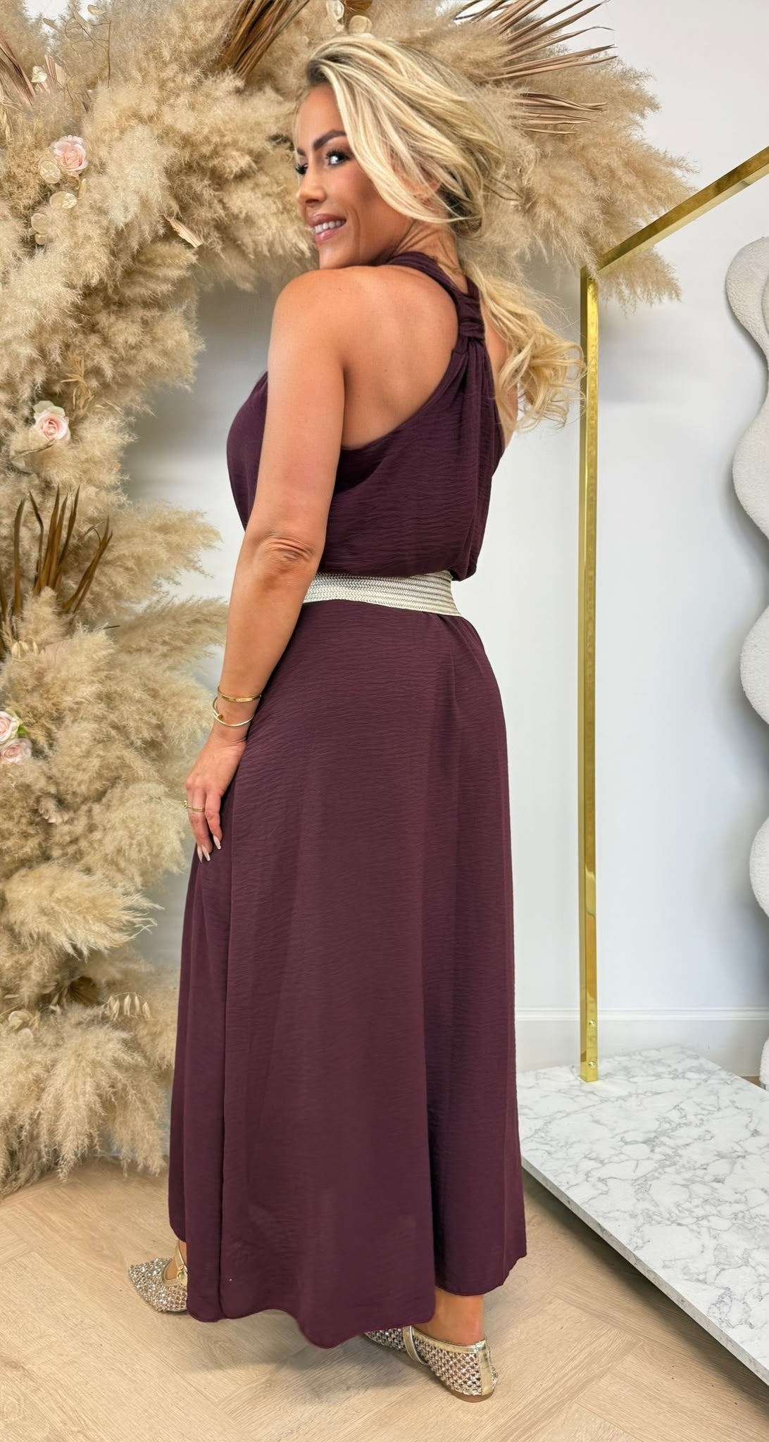 DESIREE CIRCLE GOLD DRESS WINE