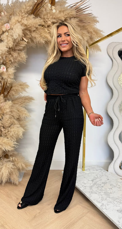 ALLISON TWO PIECE SET 35135 BLACK