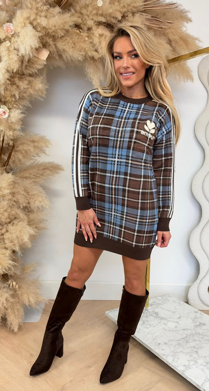 AMOUR RUIT LONG SWEAT 3831465 BLUE/CHOCO