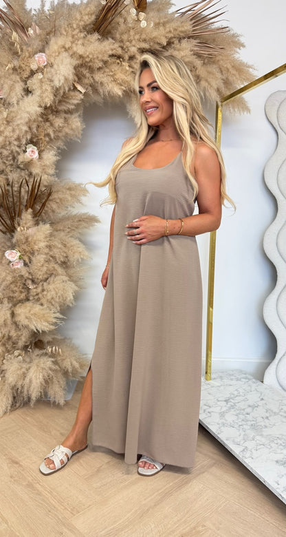 DAZY BOHI MAXI DRESS LIGHTTAUPE