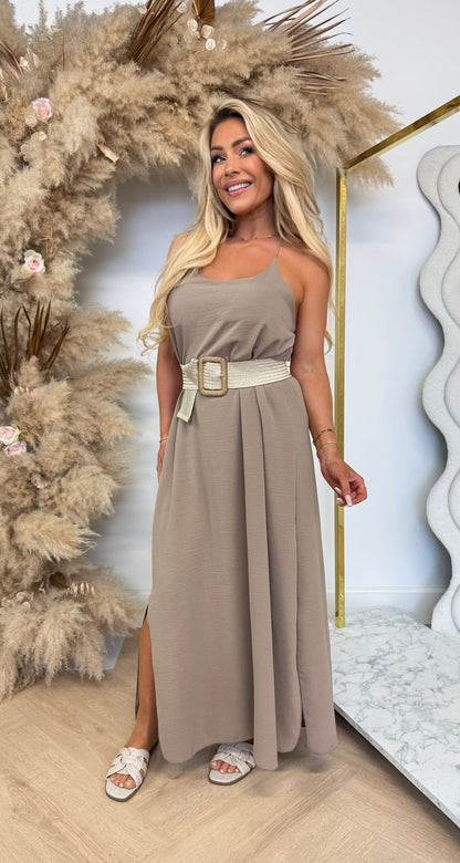 DAZY BOHI MAXI DRESS LIGHTTAUPE