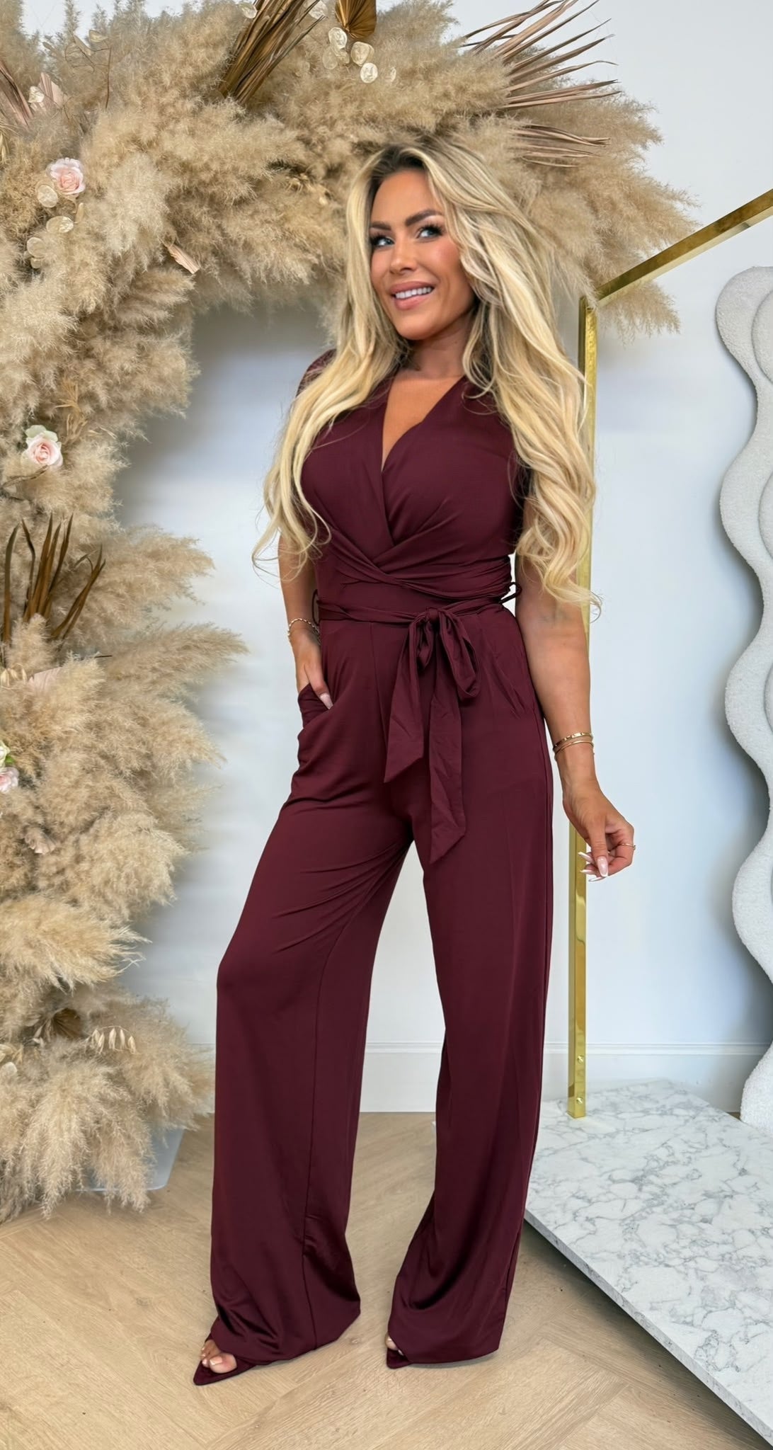 BY SWAN TRAVEL BASIC JUMPSUIT 7721 BORDEAUX