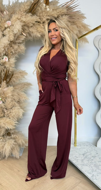 BY SWAN TRAVEL BASIC JUMPSUIT 7721 BORDEAUX
