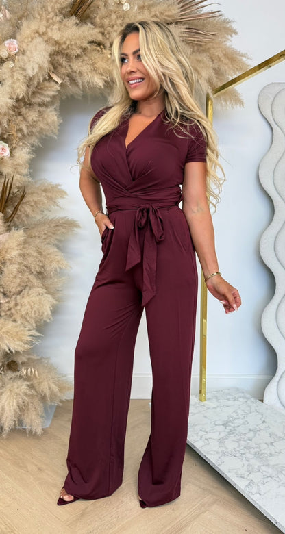 BY SWAN TRAVEL BASIC JUMPSUIT 7721 BORDEAUX