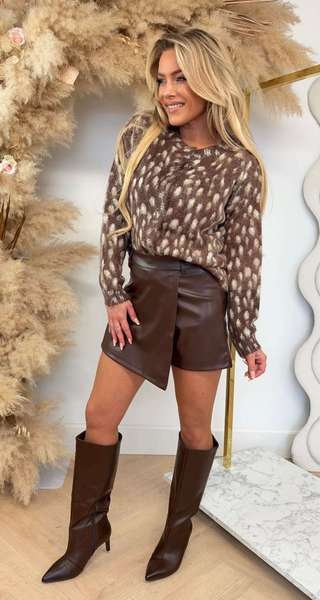 CLAAR BUTTON BAMBI VESTJE 815 CHOCO