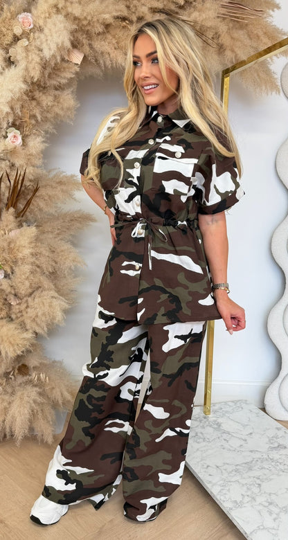 TARA CAMO SET CHOCO