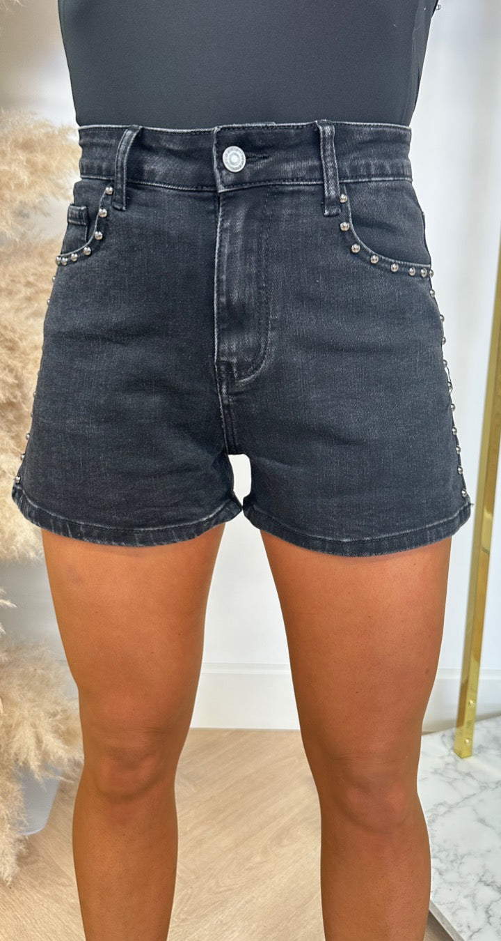 STYLE STUDDY SHORT 6061-2 WASHED BLACK