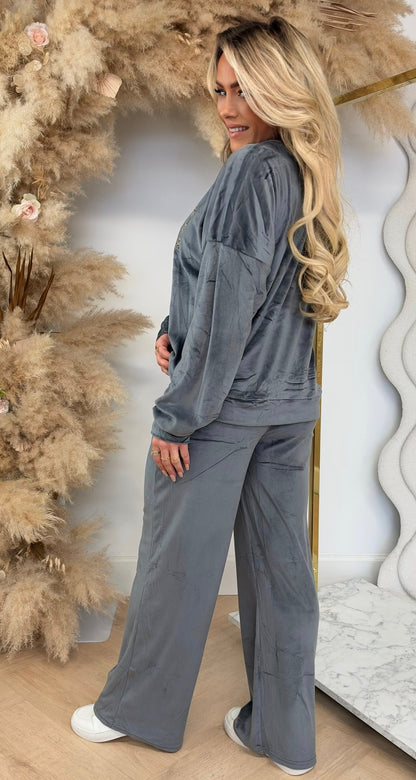 SOHO VELVET SET 1071 GREY