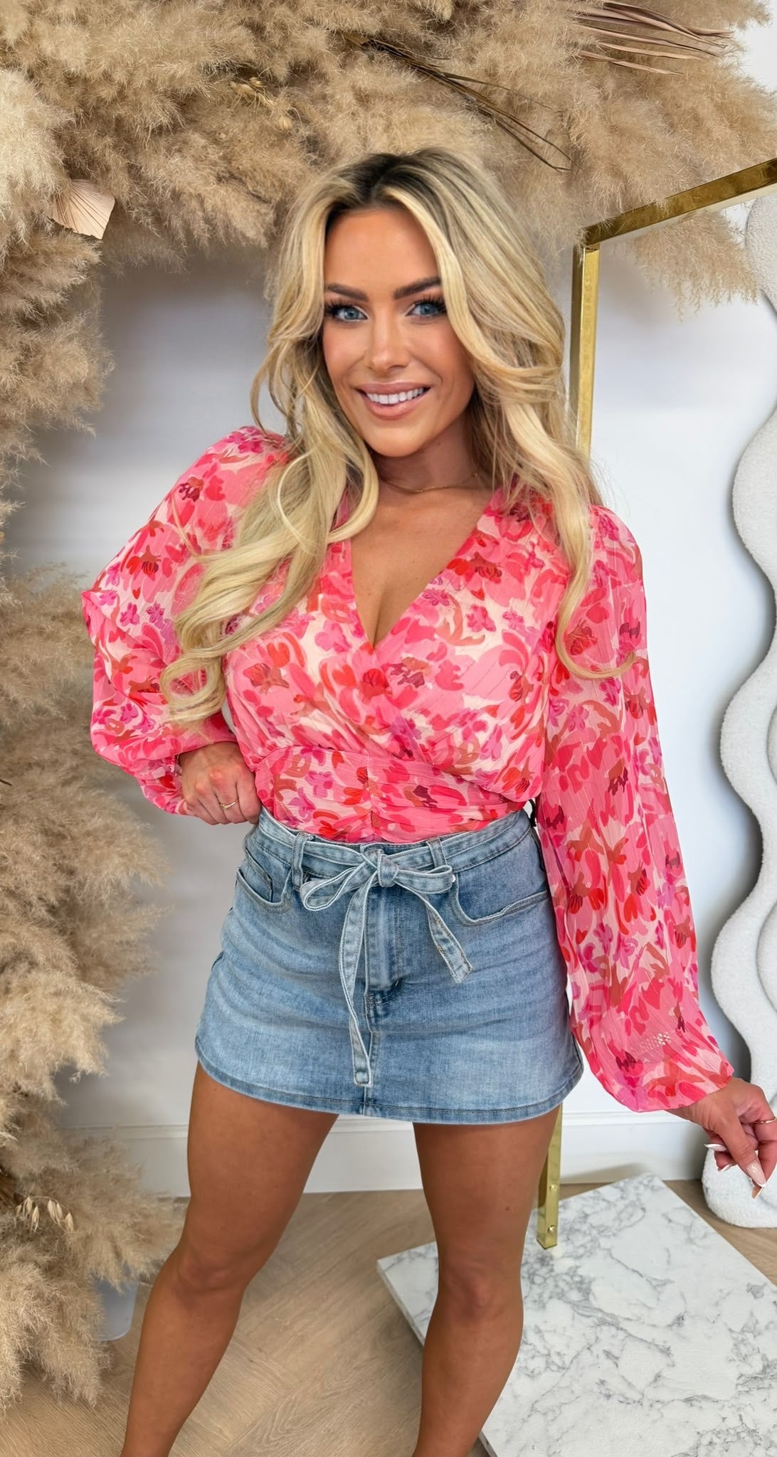 LUREX BLOEMIE TOP 5552 PINK