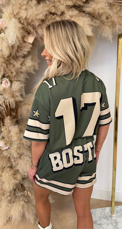 BOSTY STARRY SET ARMYGREEN