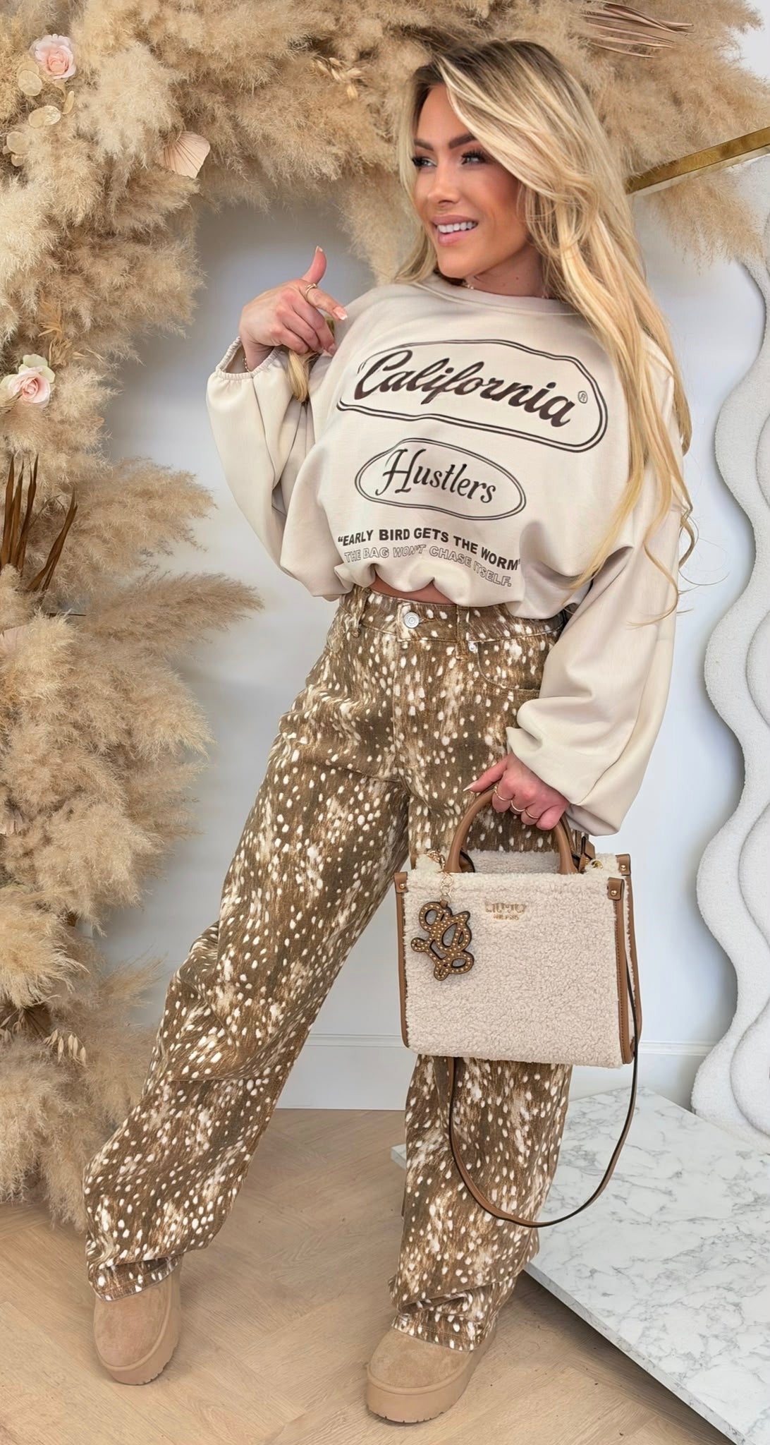 HUSTLERS BALLOON LONGSLEEVE BEIGE