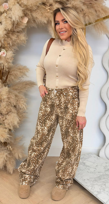 LOVELY HARTJES CROPPED KNIT BEIGE