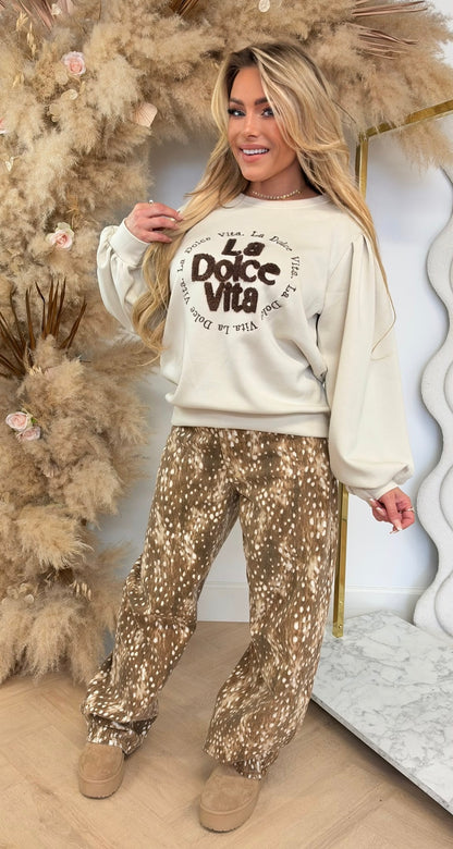 LA DOLCE VITA SWEAT BEIGE