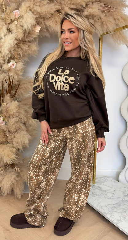 LA DOLCE VITA SWEAT CHOCO