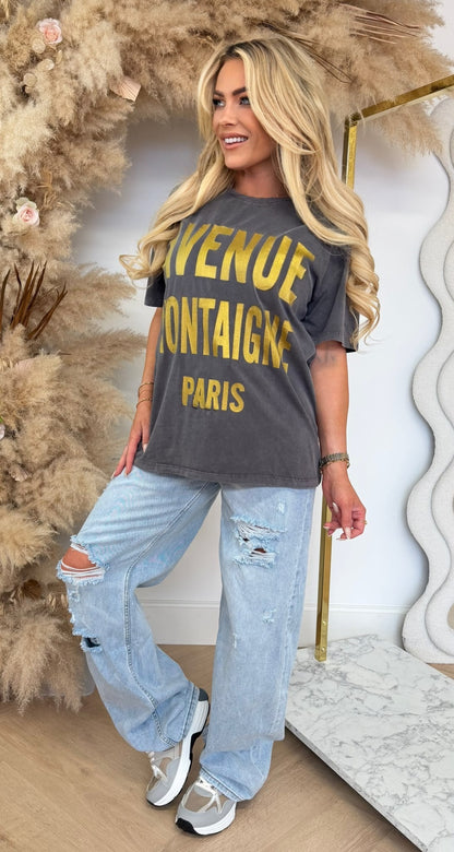 AVENUE MONTAIGNE T SHIRT 8011619 GREY