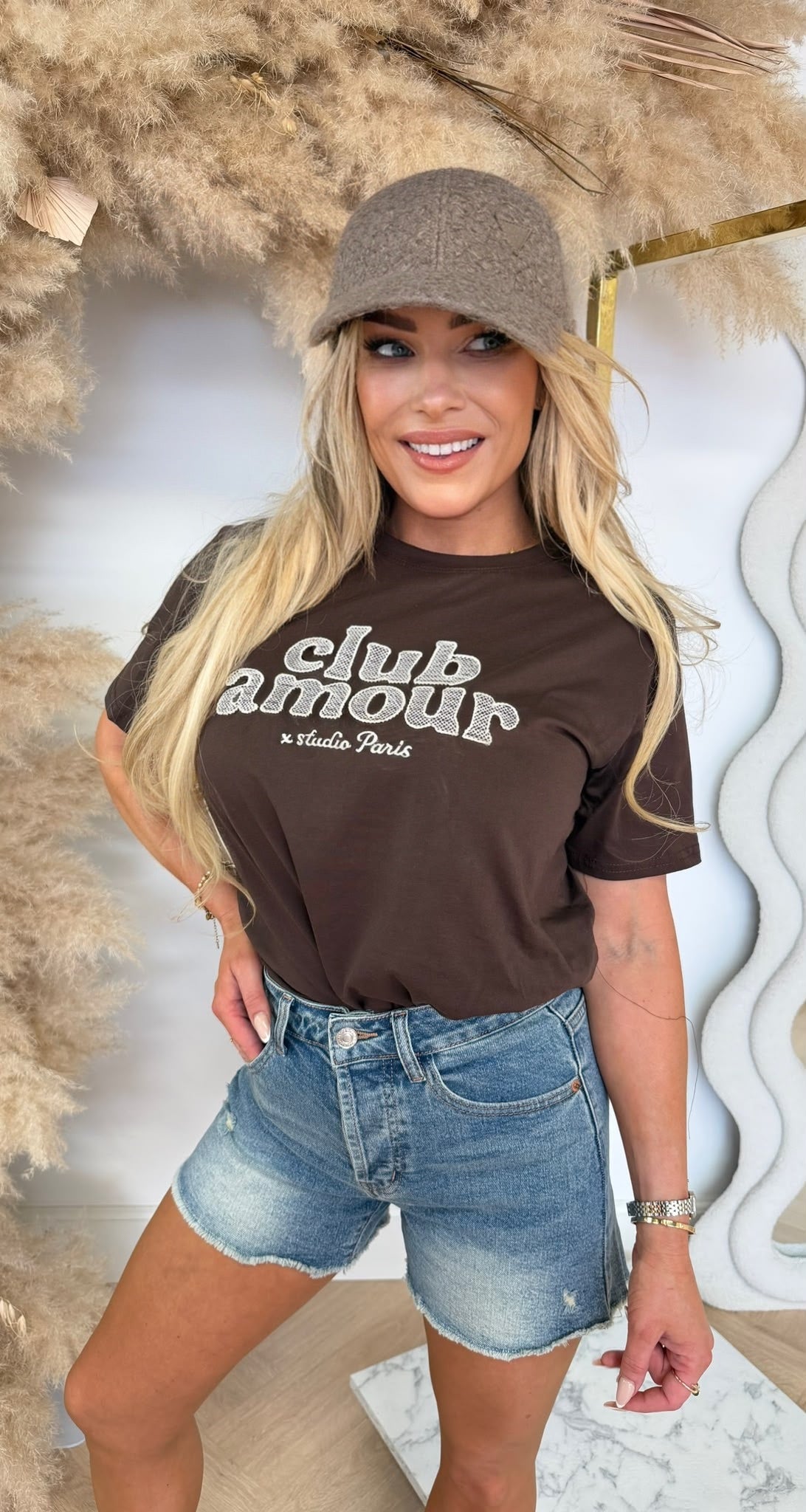 CLUB AMOUR T-SHIRT 1023 DARKCHOCO